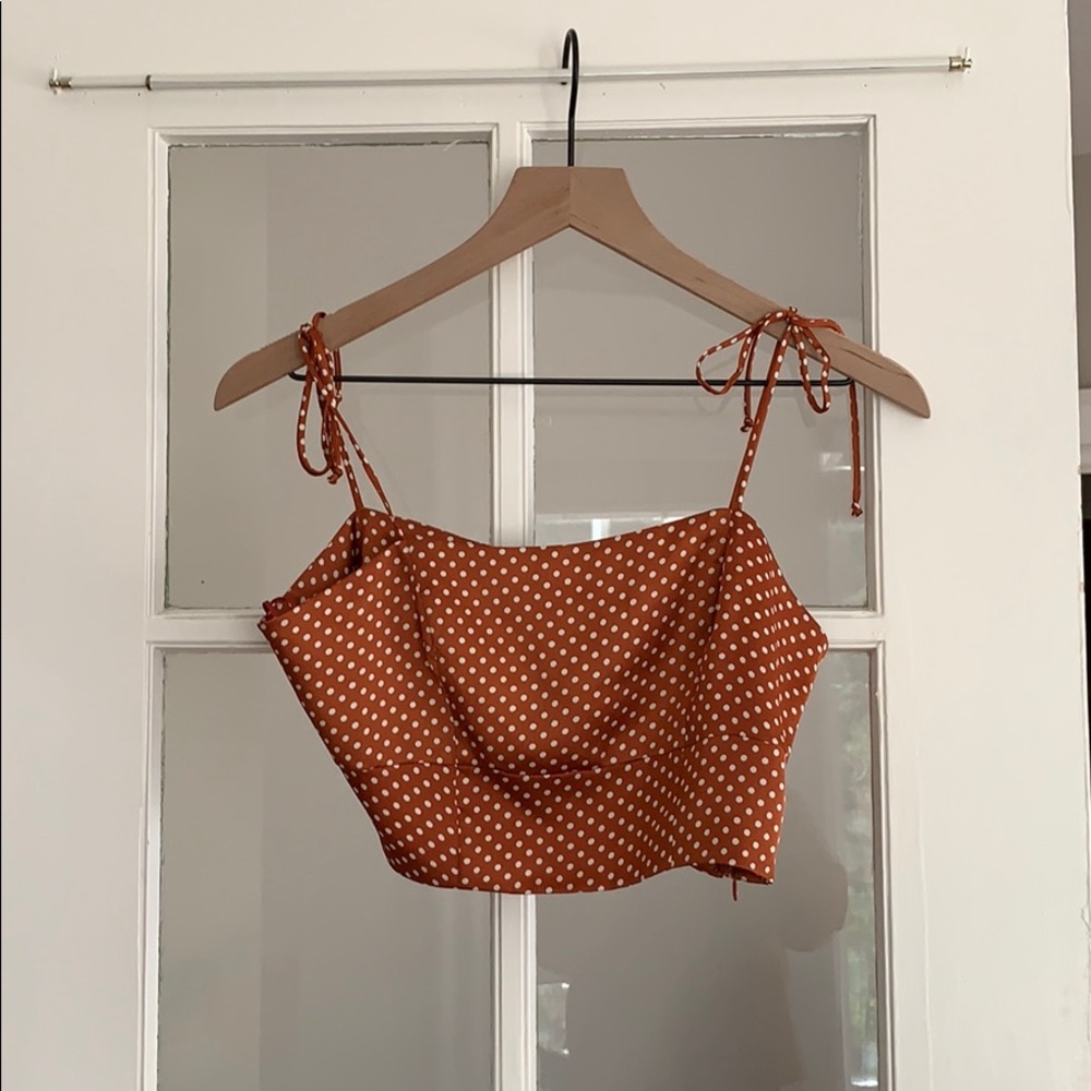 Silk skirt and crop top set